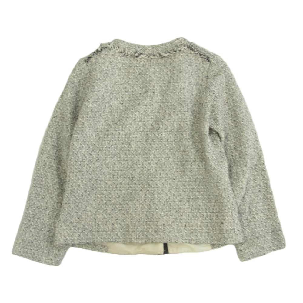 DRESSTERIOR ドレステリア M-77W-31 ツイード ノーカラー ジャケット ミニスカート セットアップ 36【中古】