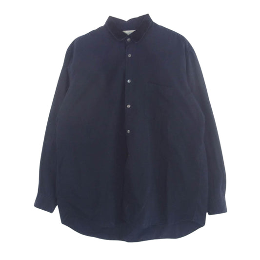 COMME des GARCONS コムデギャルソン SHIRT シャツ コットンブロード 長袖 シャツ ネイビー系 ブルー系 L【中古】