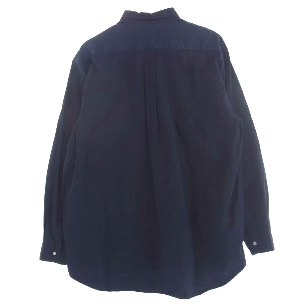 COMME des GARCONS コムデギャルソン SHIRT シャツ コットンブロード 長袖 シャツ ネイビー系 ブルー系 L【中古】