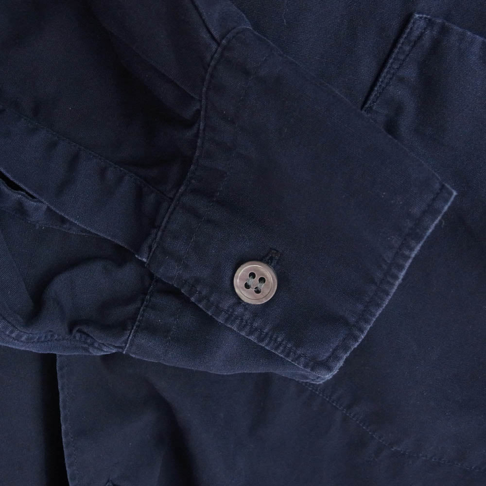 COMME des GARCONS コムデギャルソン SHIRT シャツ コットンブロード 長袖 シャツ ネイビー系 ブルー系 L【中古】