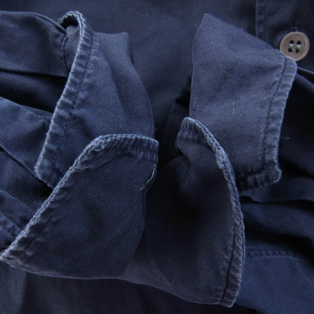 COMME des GARCONS コムデギャルソン SHIRT シャツ コットンブロード 長袖 シャツ ネイビー系 ブルー系 L【中古】