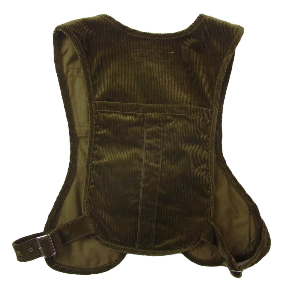 COMME des GARCONS コムデギャルソン SHIRT シャツ コーデュロイ ベスト カーキ系 XL【中古】