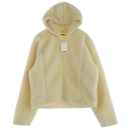 ランディ 24AW AW24-RBL05 THICKET ボアフリース ジップアップ フルジップ フード ジャケット オフホワイト系 2【美品】【中古】