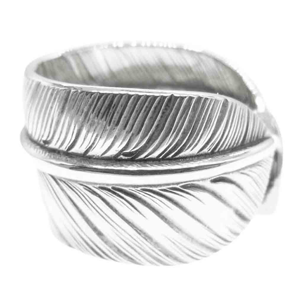 WINGROCK ウィングロック 全銀 シルバー フェザー リング F/R sizeS シルバー系 12号【中古】