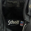 schott ショット 641E USA製 フリースライニング付属 レザー シングルライダースジャケット ブラック系 38【中古】