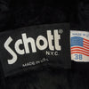 schott ショット 641E USA製 フリースライニング付属 レザー シングルライダースジャケット ブラック系 38【中古】