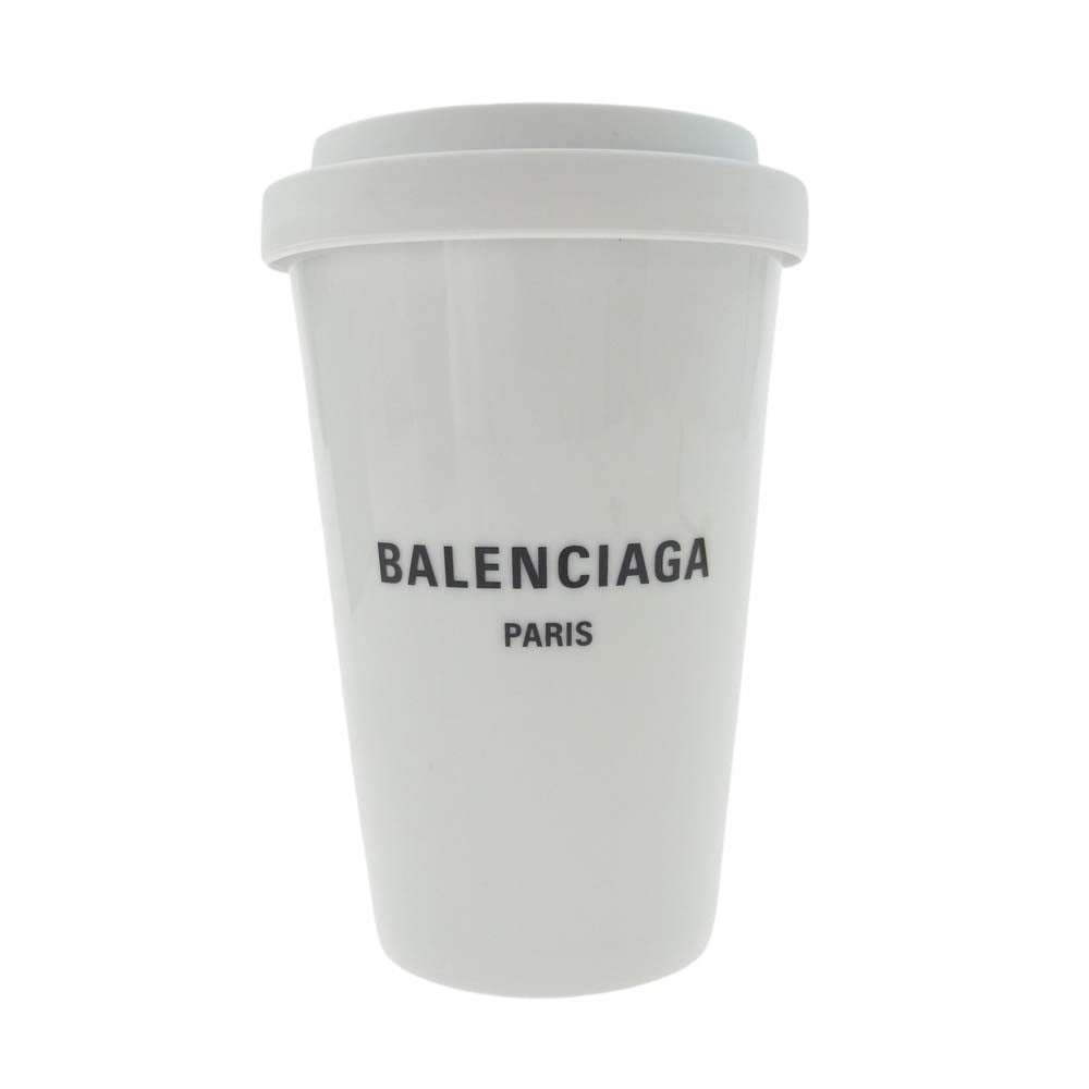 BALENCIAGA バレンシアガ コーヒーカップ タンブラー ホワイト系【極上美品】【中古】