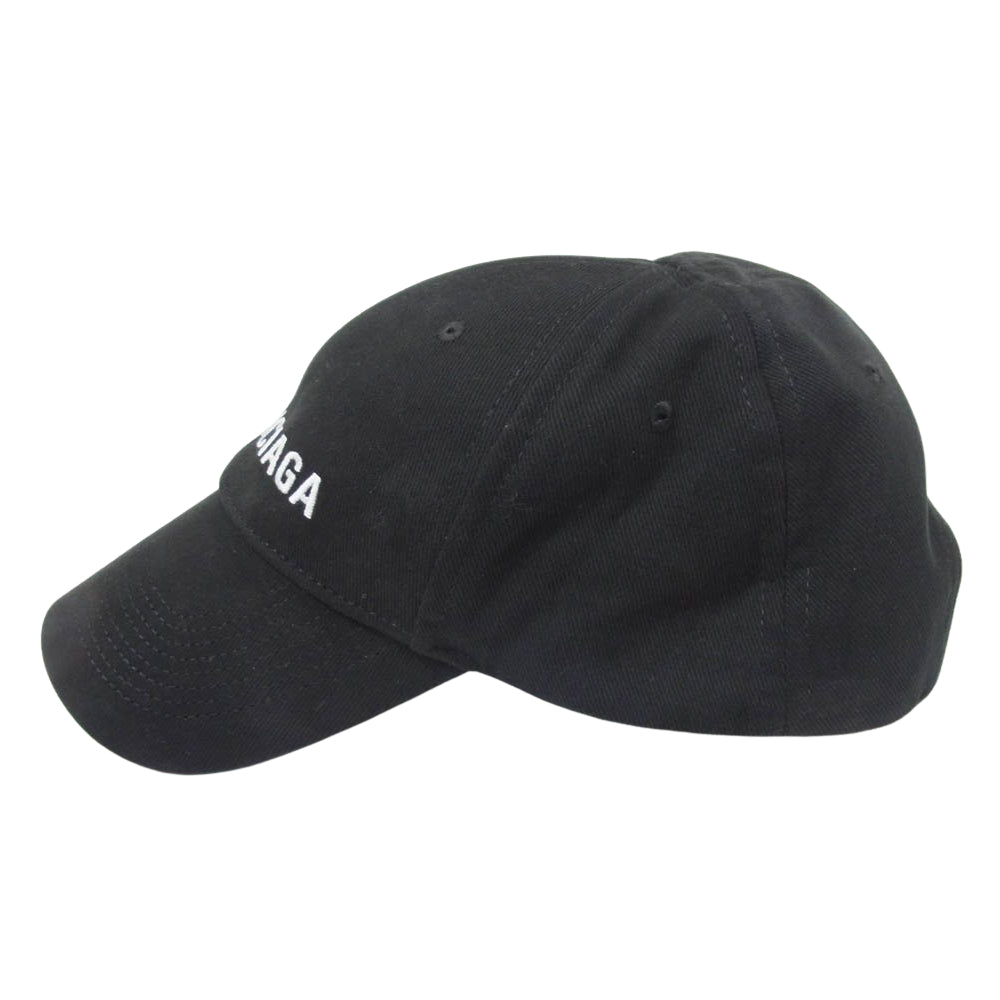 BALENCIAGA バレンシアガ 782787 410B2 1077 ARCHETYPE logo cap ロゴ キャップ ブラック系 L【極上美品】【中古】