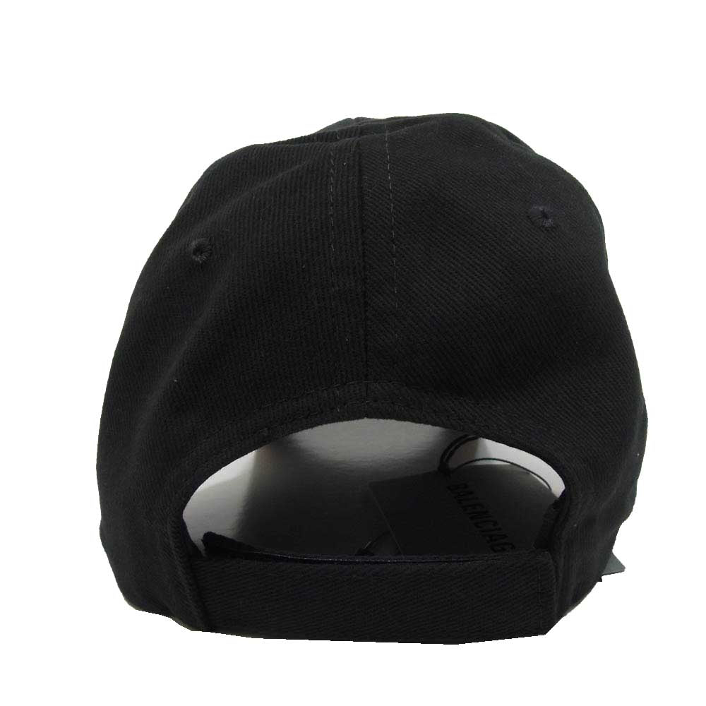 BALENCIAGA バレンシアガ 782787 410B2 1077 ARCHETYPE logo cap ロゴ キャップ ブラック系 L【極上美品】【中古】