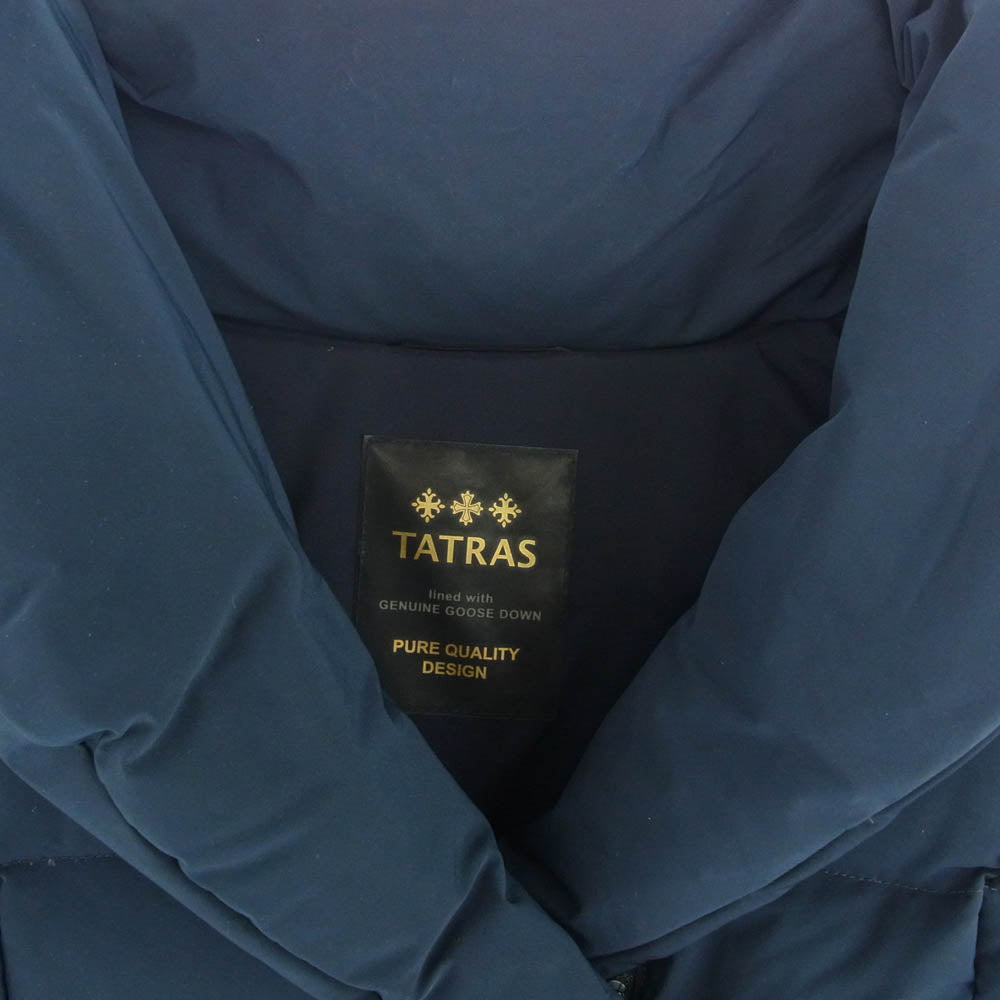 TATRAS タトラス 16AW LTA16A4497 VALEE ヴァレー ショールカラー ベルト付き ダウンコート ダウンジャケット ネイビー系 03【中古】