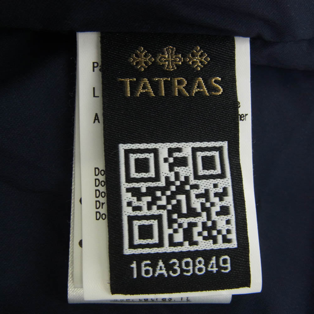 TATRAS タトラス 16AW LTA16A4497 VALEE ヴァレー ショールカラー ベルト付き ダウンコート ダウンジャケット ネイビー系 03【中古】