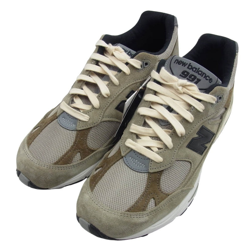 NEW BALANCE ニューバランス M991JJA × JJJJound ジョウンド スエード ローカット スニーカー カーキ系 27.5cm【新古品】【未使用】【中古】