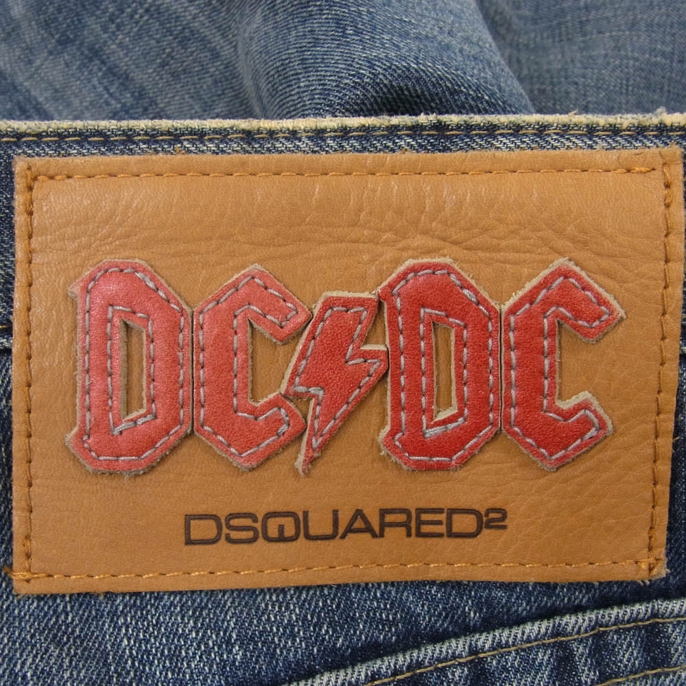 DSQUARED2 ディースクエアード DC/DC デニム パンツ ジーンズ インディゴブルー系 46【中古】