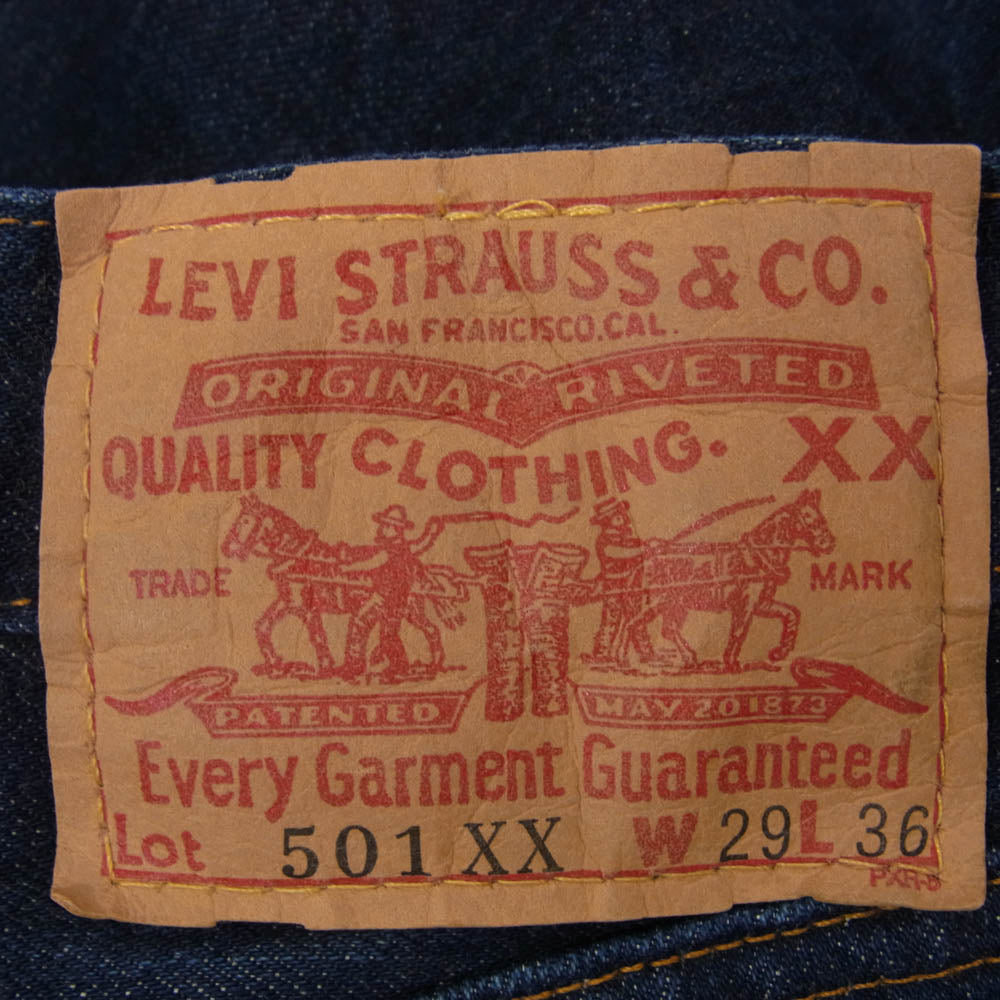 Levi's リーバイス 501-0003 USA製 バレンシア工場 555刻印 501XX 復刻 BIE デニム パンツ インディゴブルー系 29【中古】