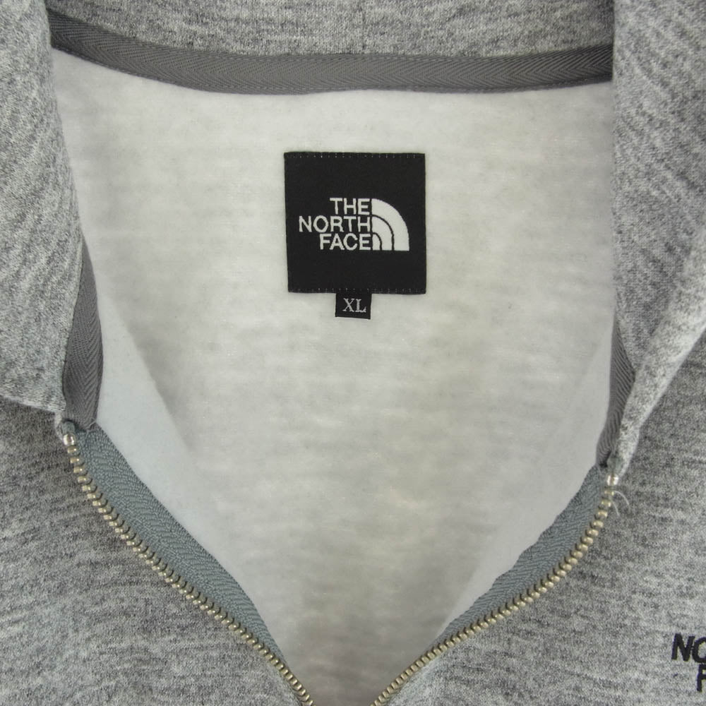 THE NORTH FACE ノースフェイス NT61836 Square Logo FullZip スクエア ロゴ フルジップ パーカー グレー系 XL【中古】