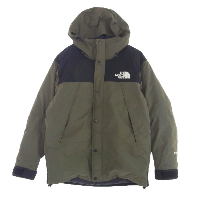THE NORTH FACE ノースフェイス ND91930 MOUNTAIN DOWN JACKET GORE-TEX マウンテン ダウンジャケット ゴアテックス カーキ系 L【中古】