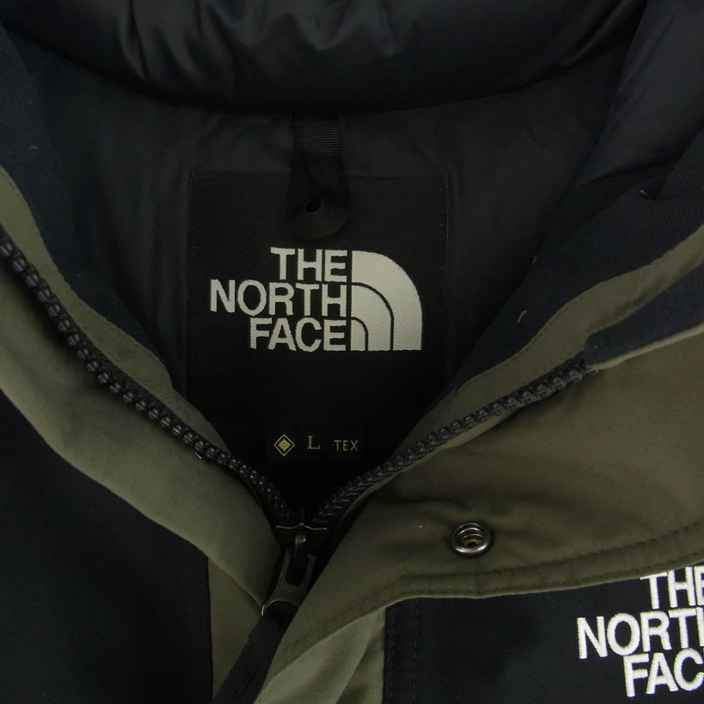 THE NORTH FACE ノースフェイス ND91930 MOUNTAIN DOWN JACKET GORE-TEX マウンテン ダウンジャケット ゴアテックス カーキ系 L【中古】