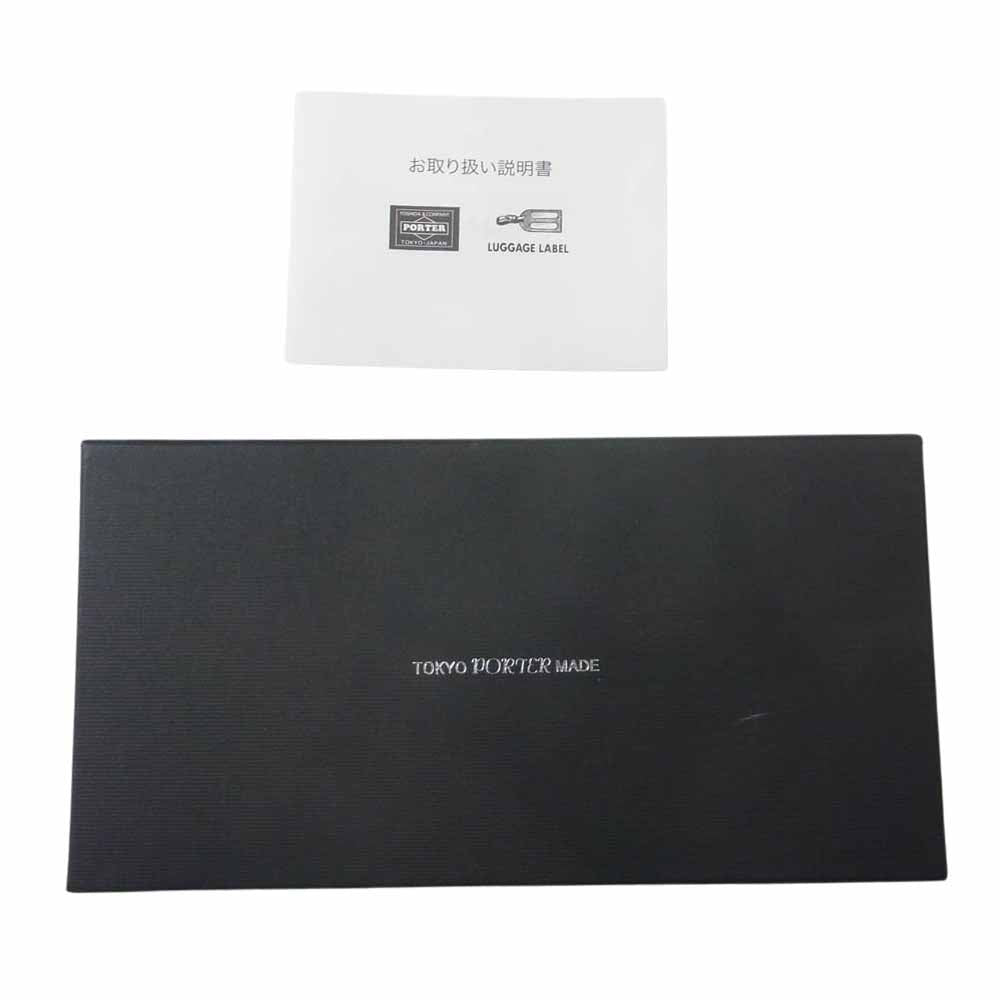 PORTER ポーター 079-02932 GLUE LONG WALLET 札入れ 長財布 ブラック系【新古品】【未使用】【中古】
