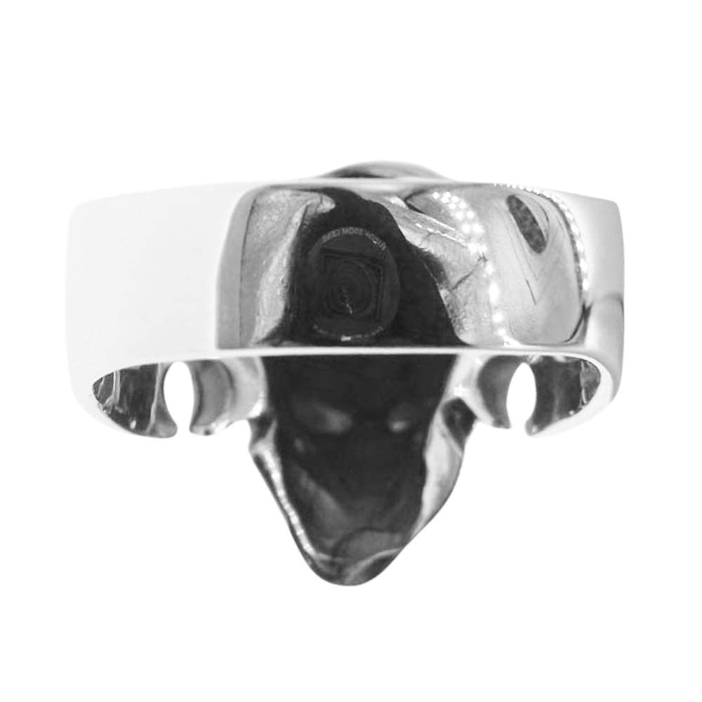 CRAZY PIG クレイジーピッグ CP-139 購入時納品書付属 Cutaway Skull Ring カッタウェイ スカル リング シルバー系 19号【美品】【中古】