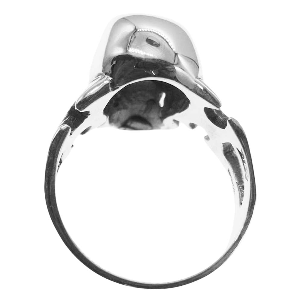 CRAZY PIG クレイジーピッグ CP-139 購入時納品書付属 Cutaway Skull Ring カッタウェイ スカル リング シルバー系 19号【美品】【中古】