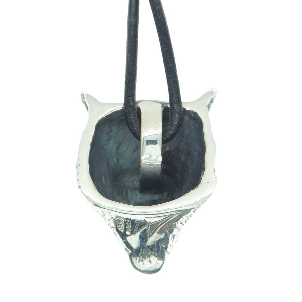 CRAZY PIG クレイジーピッグ 購入時納品書付属 Wolf Pendant ウルフ ペンダント シルバー系【美品】【中古】