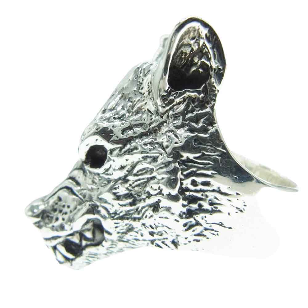 CRAZY PIG クレイジーピッグ CP113 2024年12月 CREAM購入証明書付属 Wolf Ring ウルフ リング シルバー系 19号【美品】【中古】