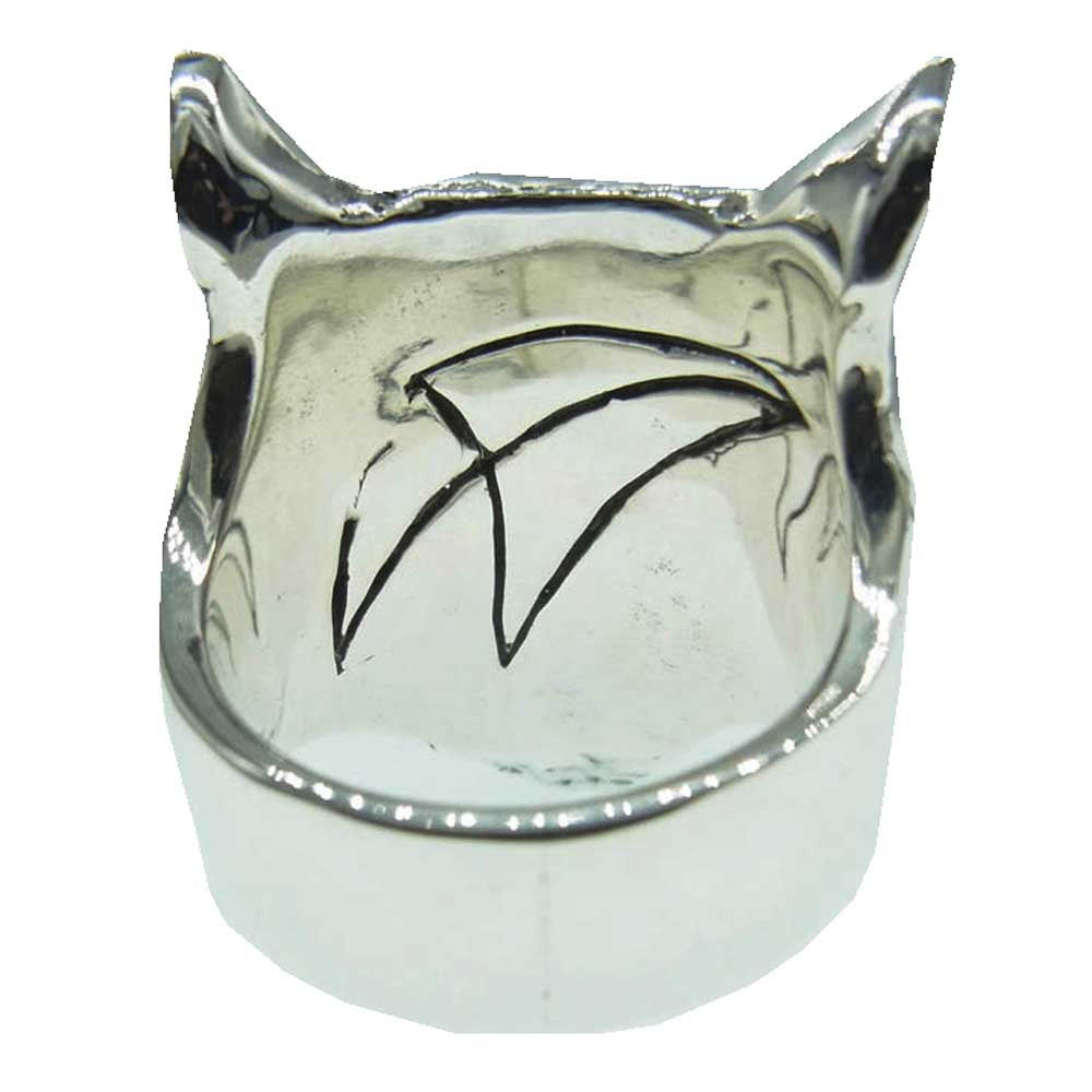 CRAZY PIG クレイジーピッグ CP113 2024年12月 CREAM購入証明書付属 Wolf Ring ウルフ リング シルバー系 19号【美品】【中古】