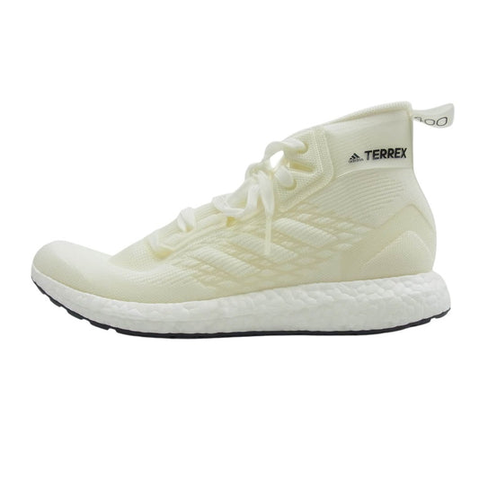 adidas アディダス S29049 TERREX FREE HIKER NON DYED テレックス フリーハイカー ノンダイド ハイカット スニーカー オフホワイト系 26.5cm【極上美品】【中古】