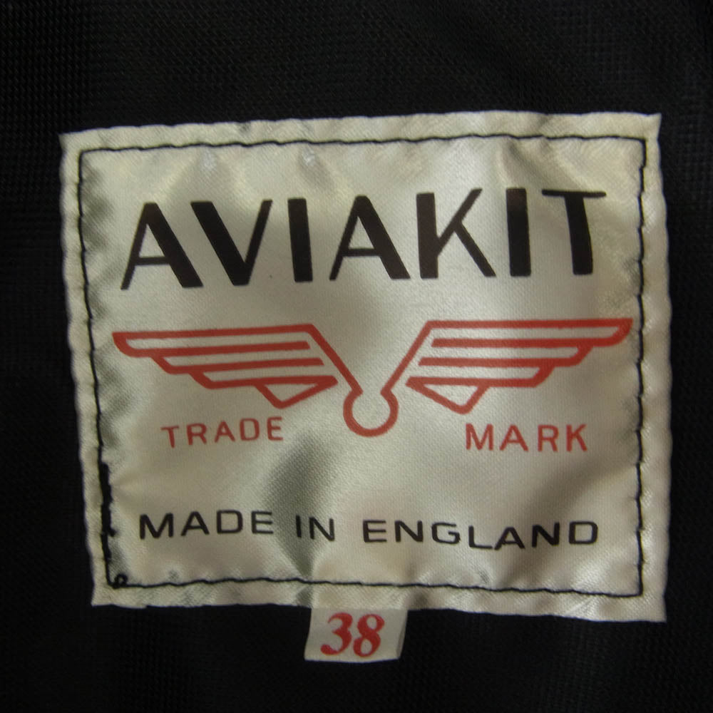 The REAL McCOY'S ザリアルマッコイズ ×Lewis Leathers ルイスレザー Cyclone ディアスキン サイクロン ライダース ジャケット ブラック系 38【極上美品】【中古】