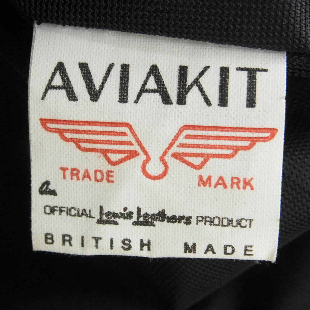 The REAL McCOY'S ザリアルマッコイズ ×Lewis Leathers ルイスレザー Cyclone ディアスキン サイクロン ライダース ジャケット ブラック系 38【極上美品】【中古】