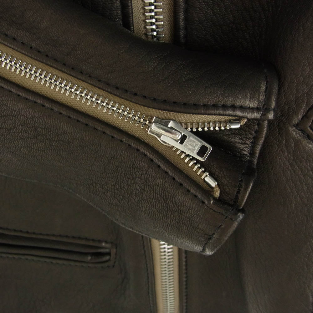 The REAL McCOY'S ザリアルマッコイズ ×Lewis Leathers ルイスレザー Cyclone ディアスキン サイクロン ライダース ジャケット ブラック系 38【極上美品】【中古】