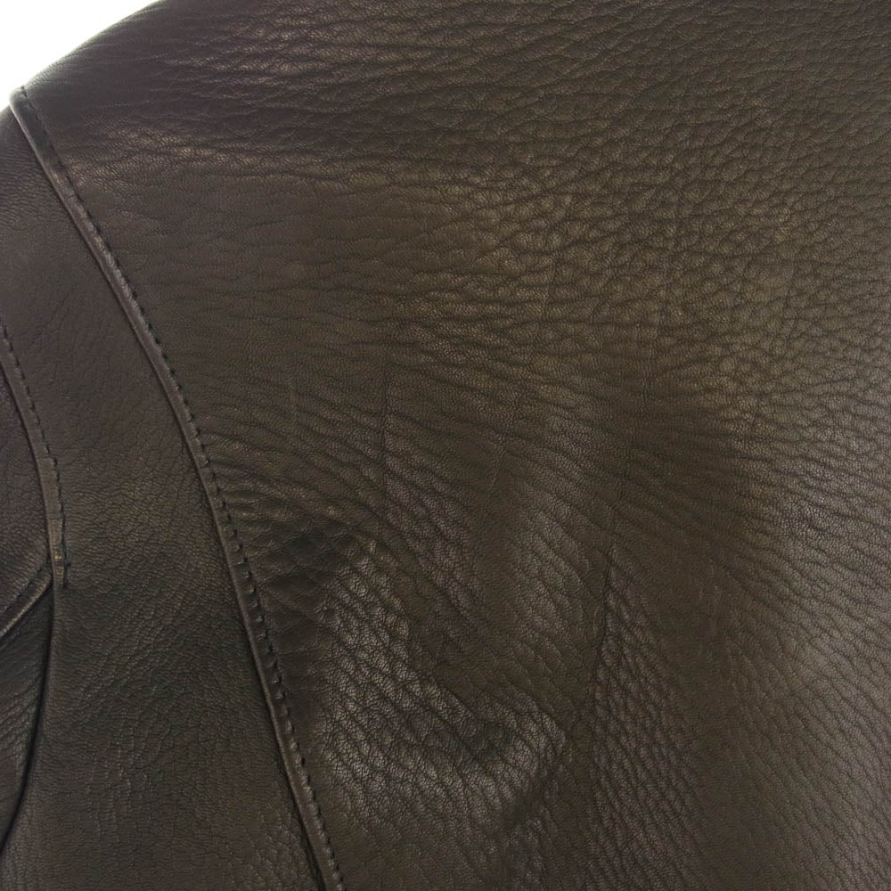 The REAL McCOY'S ザリアルマッコイズ ×Lewis Leathers ルイスレザー Cyclone ディアスキン サイクロン ライダース ジャケット ブラック系 38【極上美品】【中古】