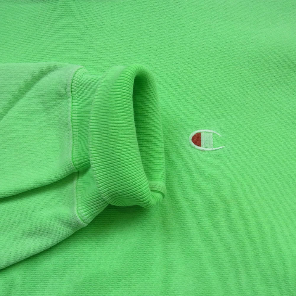 Champion チャンピオン 青タグ ホンジュラス製 reverse weave リバースウィーブ スウェット パーカー ライトグリーン系 M【中古】