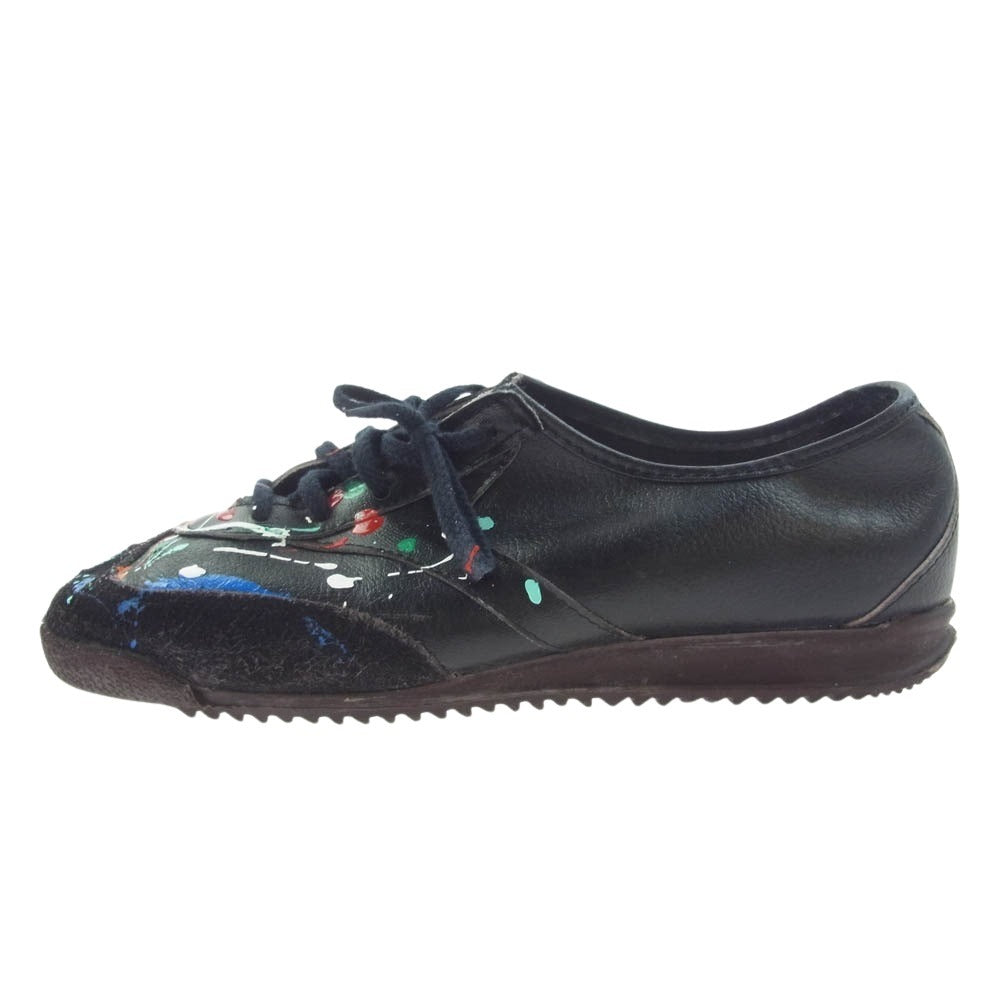 ミリタリー 70～80s GERMINA allround 東ドイツ製 ジャーマントレーナー ペイント加工 ブラック系【中古】