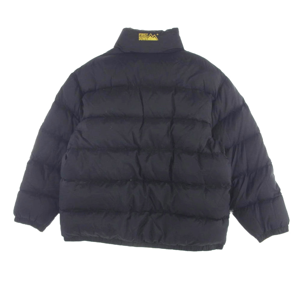 FIRST DOWN ファーストダウン リバーシブル ダウンジャケット ブラック系 XL【中古】