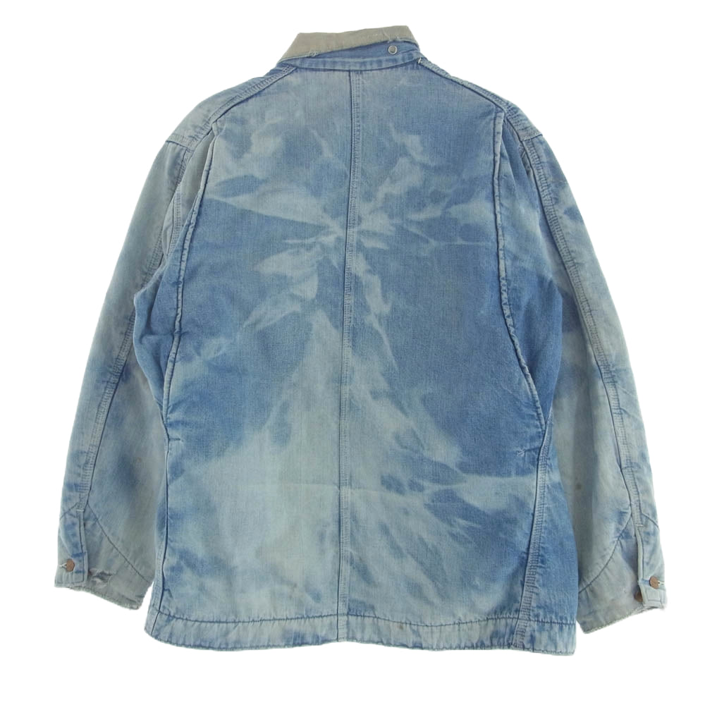 Carhartt カーハート 70s ヴィンテージ 裏地ブランケット 襟コーデュロイ デニム カバーオール ワークジャケット【中古】