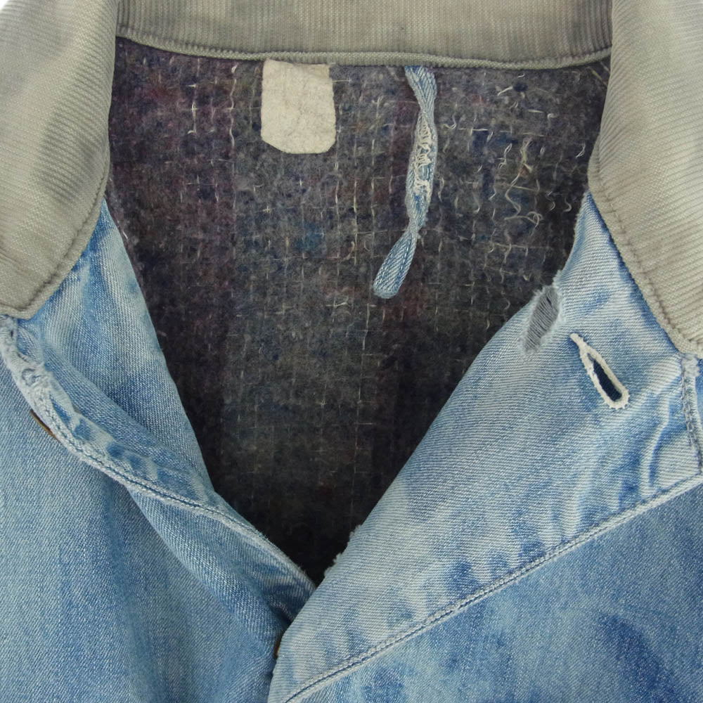 Carhartt カーハート 70s ヴィンテージ 裏地ブランケット 襟コーデュロイ デニム カバーオール ワークジャケット【中古】
