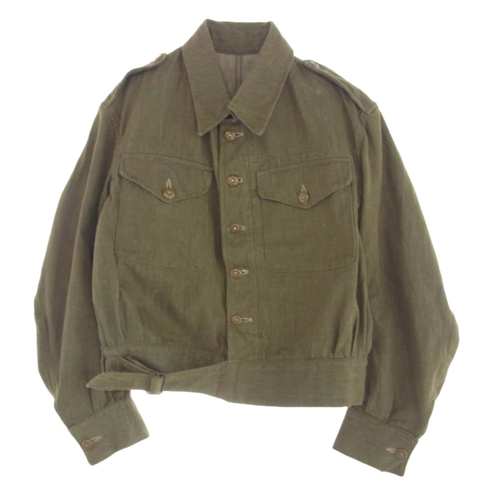 ミリタリー 50s British Army イギリス軍 BATTLE DRESS JACKET バトル ドレス ジャケット カーキ系 6【中古】