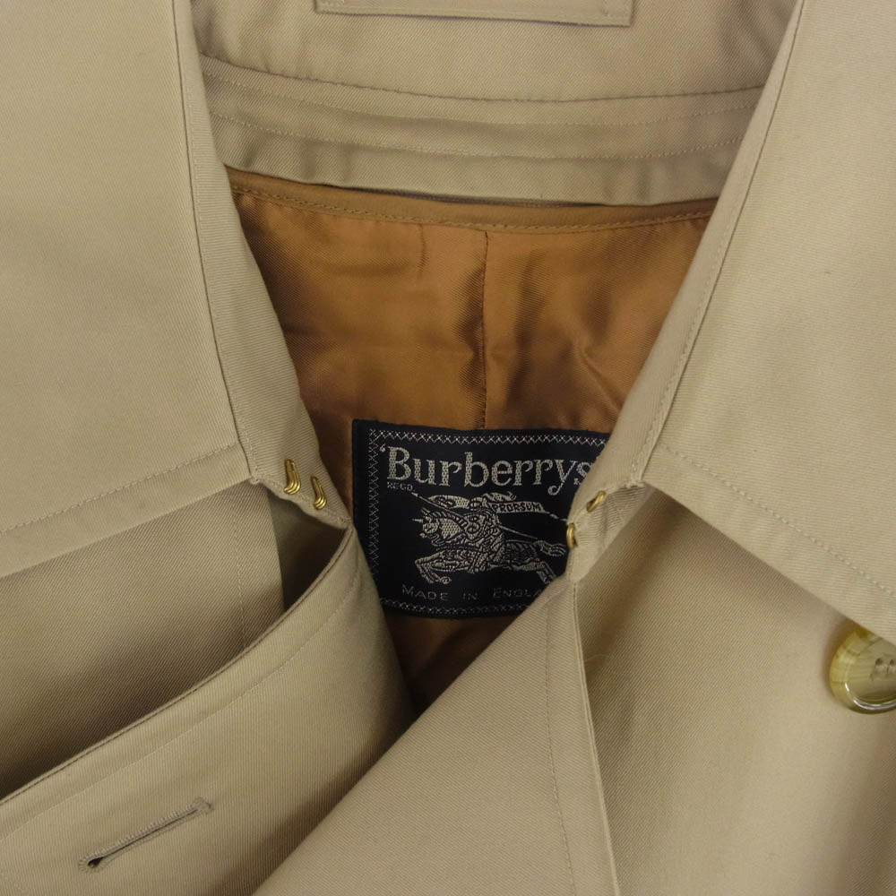 BURBERRY バーバリー 90s 93年製 英国製 脱着可能ライナー付き トレンチコート ノバチェック ベージュ系【中古】