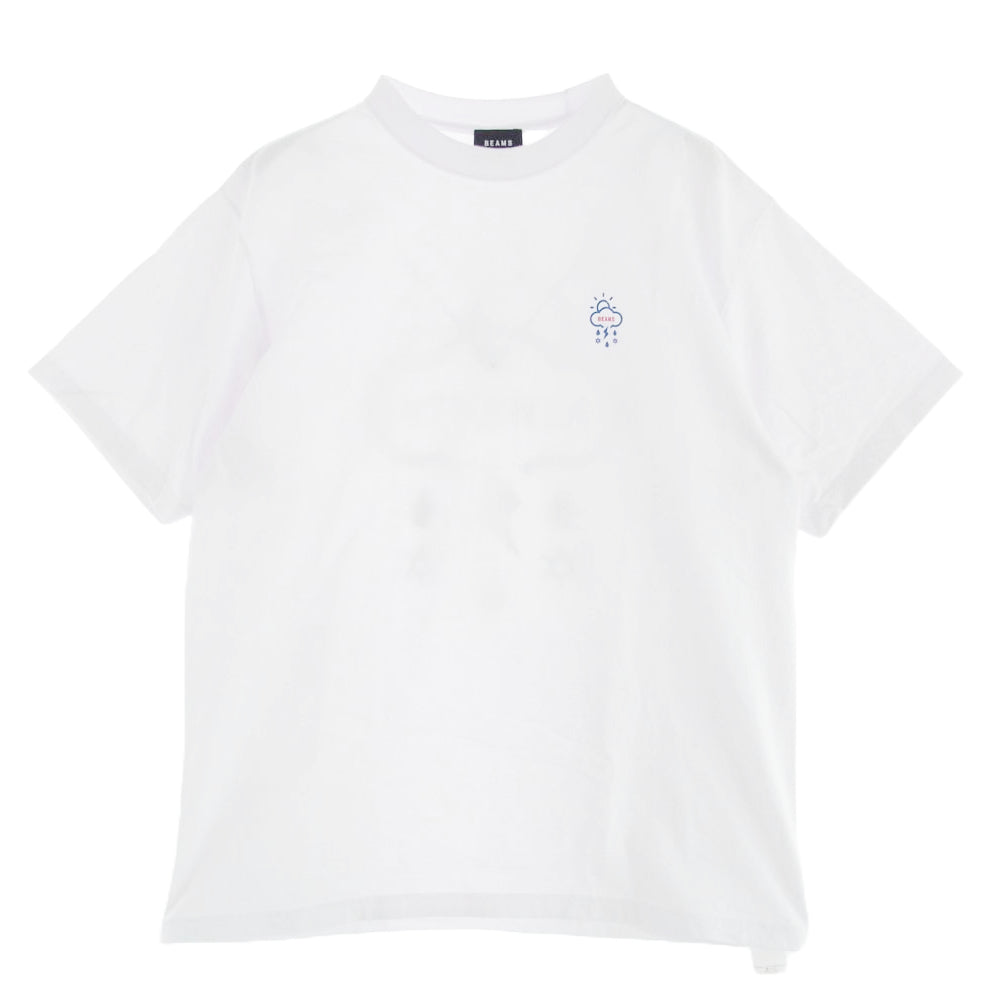 BEAMS ビームス × Alwayth LOGO 半袖 Tシャツ ホワイト系 XL【中古】