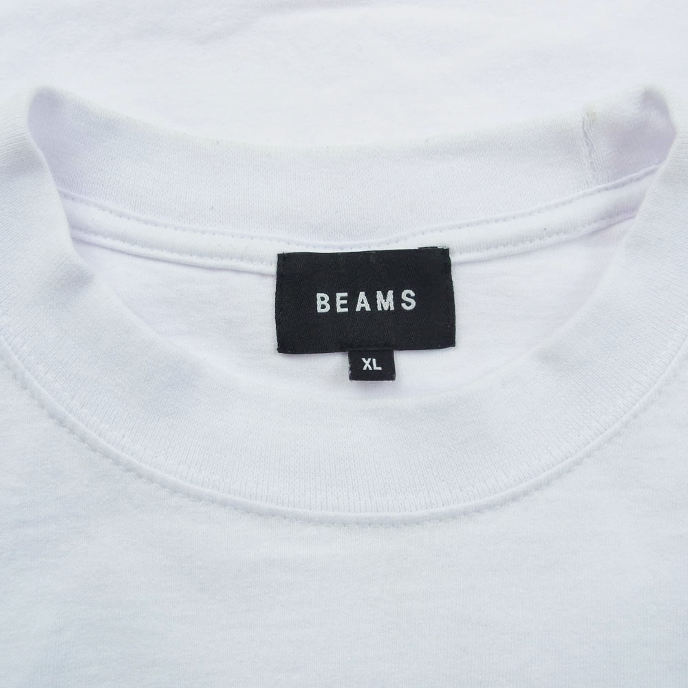 BEAMS ビームス × Alwayth LOGO 半袖 Tシャツ ホワイト系 XL【中古】