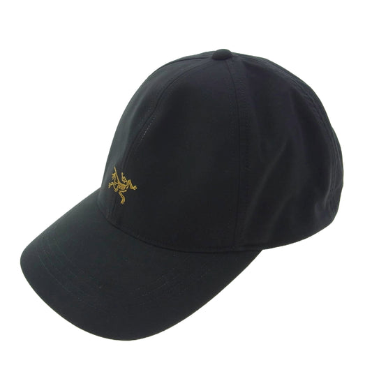ARC'TERYX アークテリクス 24AW 2024年モデル ロゴ刺繍 6パネル Small Bird Hat スモールバードハット キャップ ブラック系【中古】