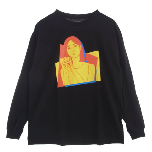 オンエアー KYNE × Russet Burbank LS TEE ON AIR 長袖 ロングリーブ Tシャツ　福岡 POP UP 限定 ブラック系 XXL【新古品】【未使用】【中古】
