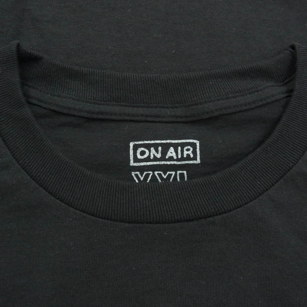 オンエアー KYNE × Russet Burbank LS TEE ON AIR 長袖 ロングリーブ Tシャツ　福岡 POP UP 限定 ブラック系 XXL【新古品】【未使用】【中古】