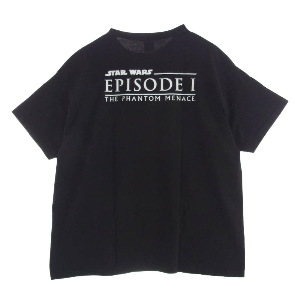 ギークスルール × Star Wars The Phantom Menace Episode I スター・ウォーズ ザ ファントム メナス エピソード1 半袖 プリント Tシャツ TEE ブラック系 XXL【新古品】【未使用】【中古】