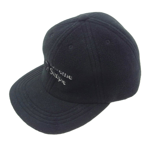 The Ennoy Professional ザ エンノイ プロフェッショナル スタイリスト私物 Extreme of Simple FLEECE CAP エクストリームオブシンプル フロントロゴ刺繍 フリース 6パネル キャップ 帽子 ブラック系【中古】