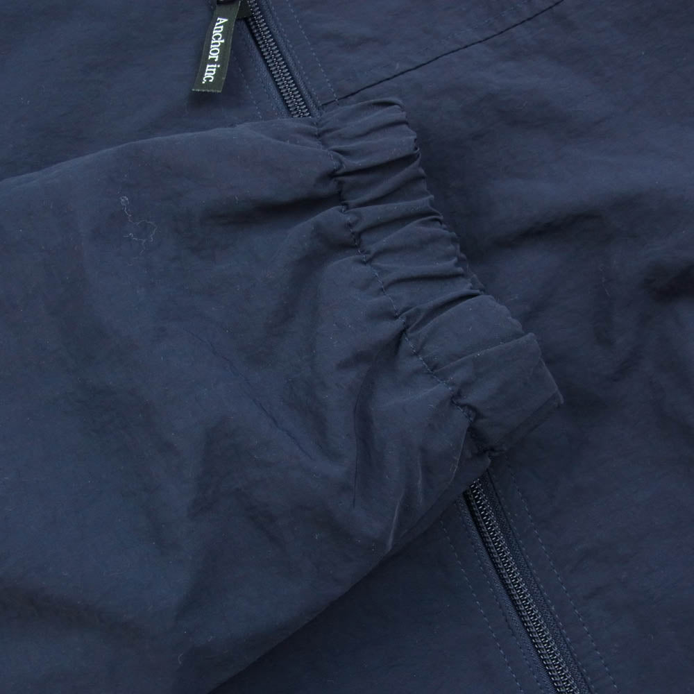 メルセデス アンカーインク Nylon Track Jacket 2.0 ロゴ刺繍 ナイロン トラックジャケット ネイビー系 L【中古】