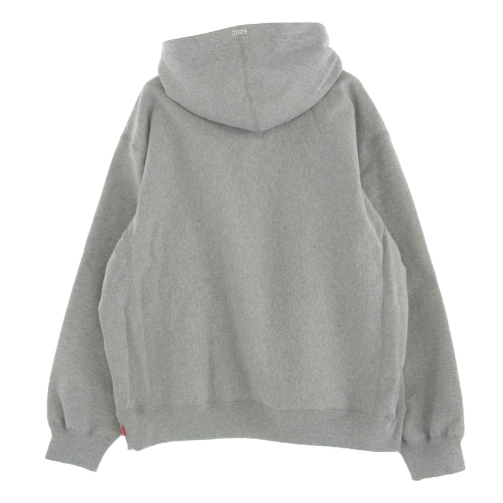 Supreme シュプリーム 24AW box logo hooded sweatshirt Heather Grey ボックスロゴ フーディー スウェットシャツ パーカー ヘザーグレー グレー系 XL【新古品】【未使用】【中古】