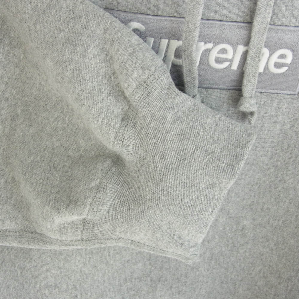 Supreme シュプリーム 24AW box logo hooded sweatshirt Heather Grey ボックスロゴ フーディー スウェットシャツ パーカー ヘザーグレー グレー系 XL【新古品】【未使用】【中古】