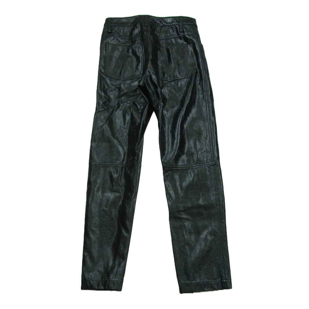 メゾンスペシャル エナメル シンセティックレザー テーパード パンツ 中国製 ブラック系 38【中古】
